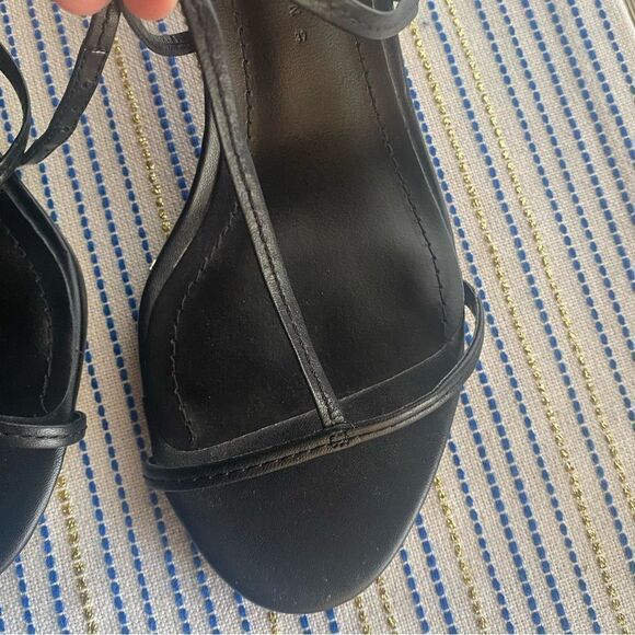 Zara black high shoes with thin straps size 39 - Picture 5 of 11